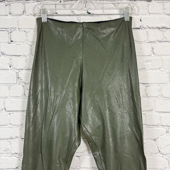 Commando Perfect Control Faux Leather Legging in Pine Green XL - Picture 5 of 8